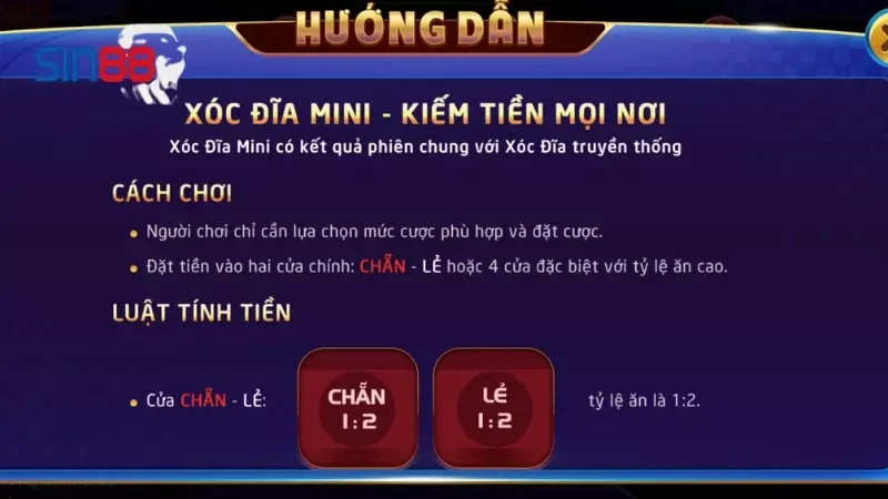 Xóc đĩa Sin88